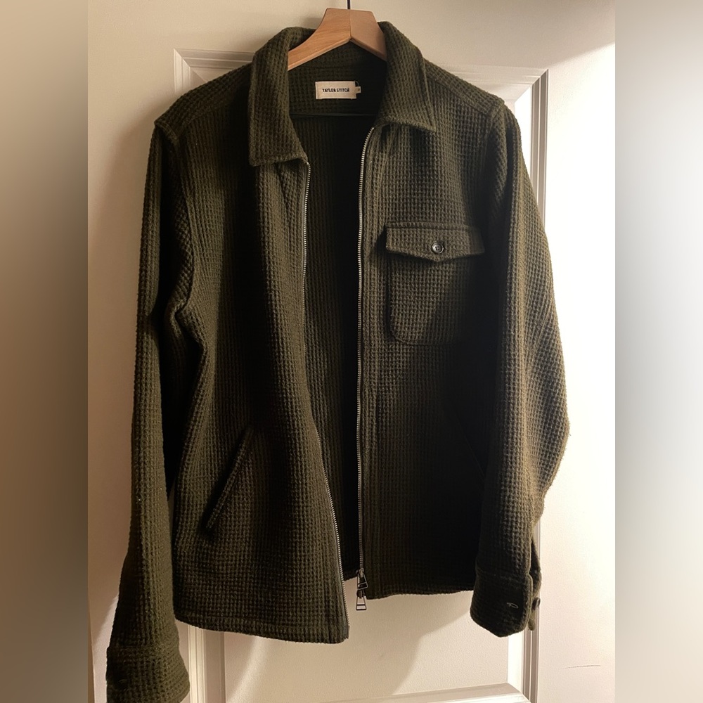 Taylor Stitch The Coit Jacket in Olive Waffle
